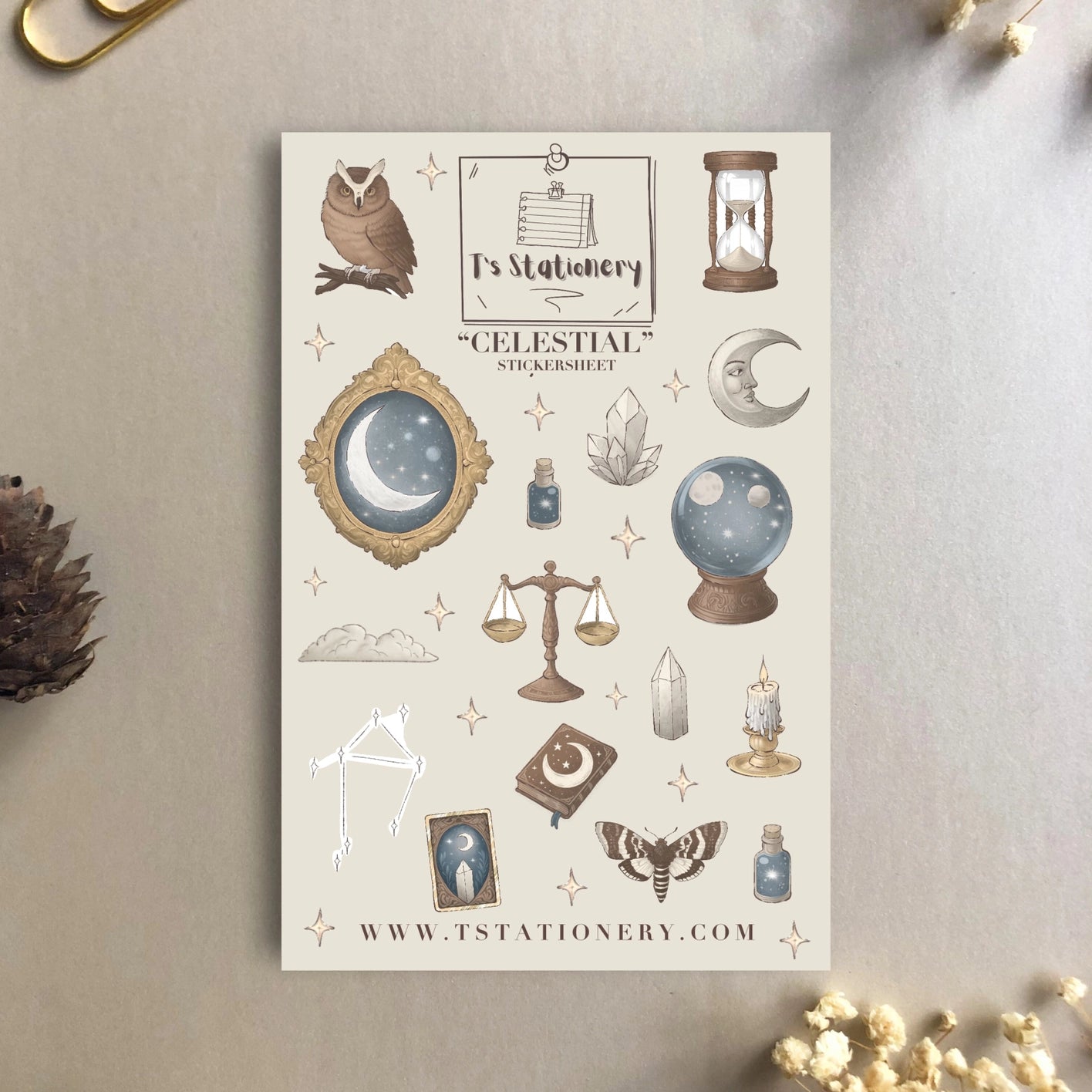 Sticker sheet Winter Lanterns | T's Stationery OUTLET