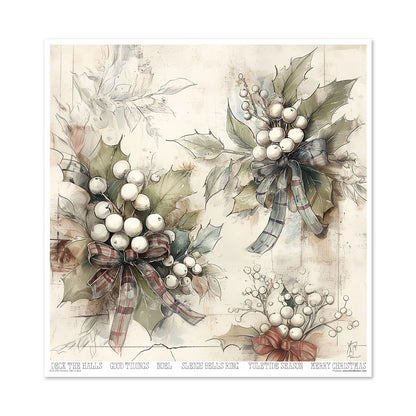 Paperisetti Winter's Tale in Blue 30 x 30cm | ITD Collection