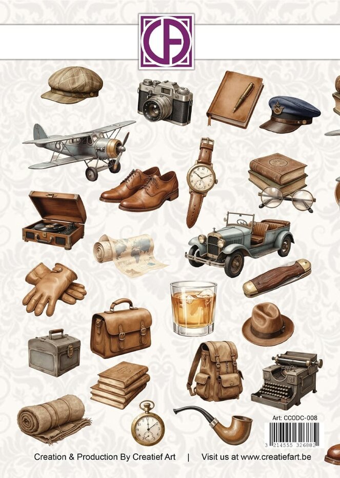 Die Cuts Vintage Gentlemen | Creatief Art