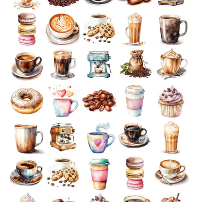 Tarra-arkki Coffee Time | Sticker Varia