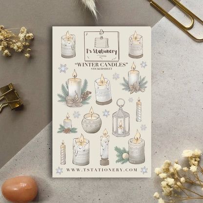 Sticker sheet Winter Lanterns | T's Stationery OUTLET