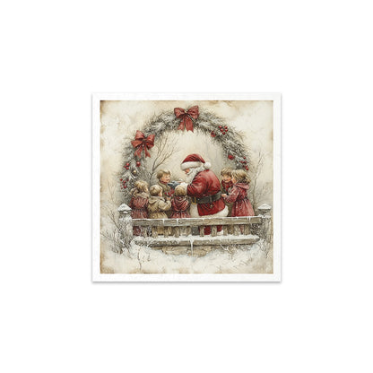 Riisipaperisetti Santa Claus 15 x 15cm | ITD Collection
