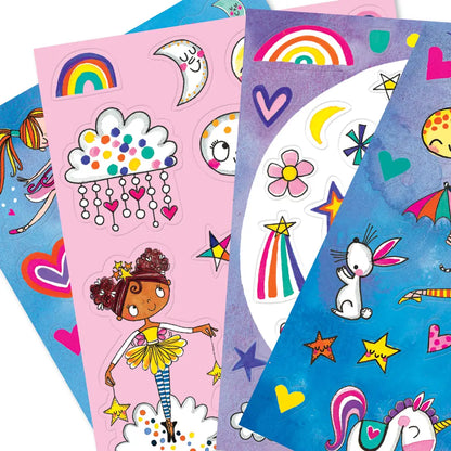 Sticker book Joyful Little Stickers 4 sticker sheets | Rachel Ellen Design