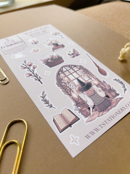 Sticker sheet washi stickers Romantic Peonies | T's Stationery