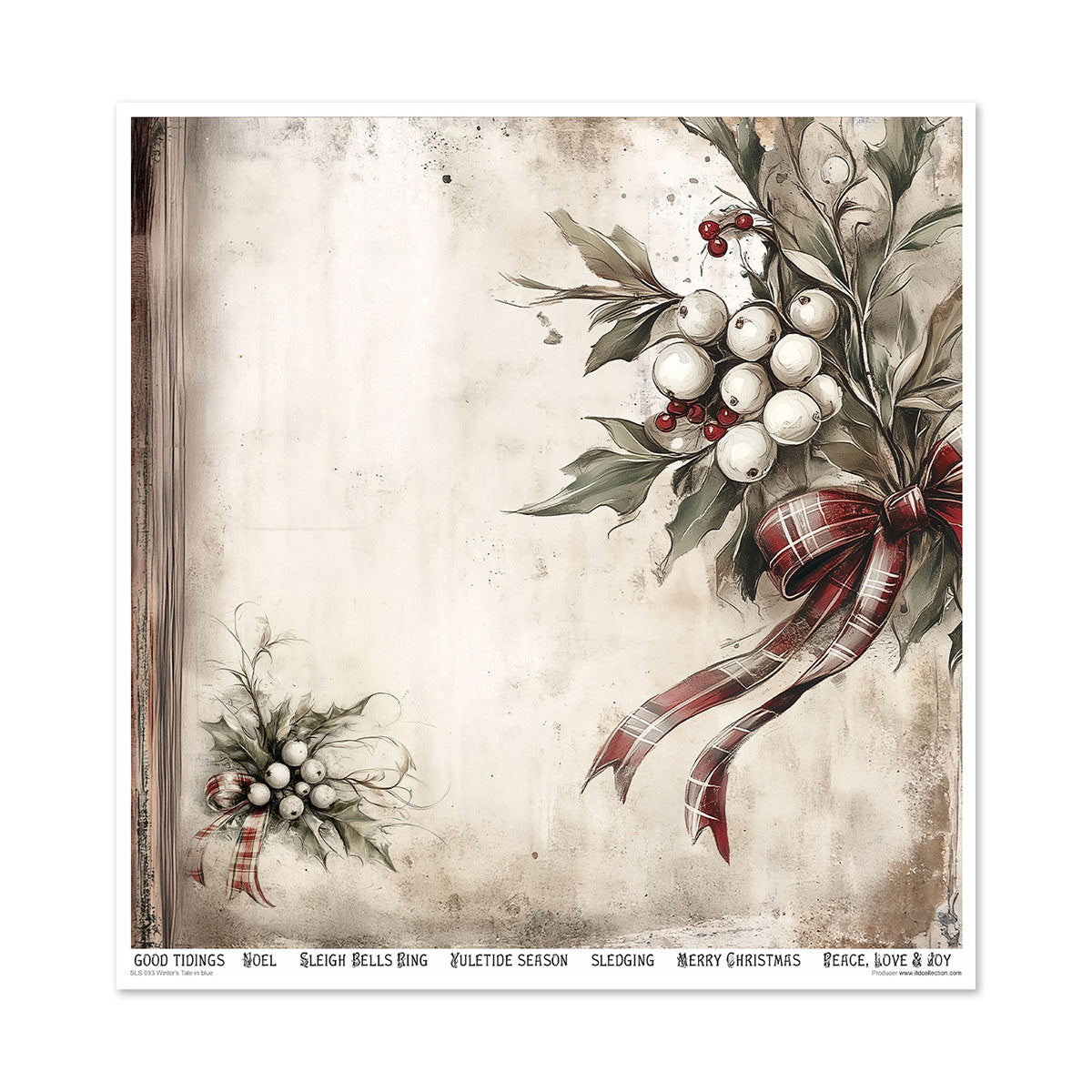 Paperisetti Winter's Tale in Blue 30 x 30cm | ITD Collection