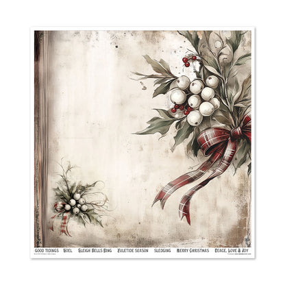 Paperisetti Winter's Tale in Blue 30 x 30cm | ITD Collection