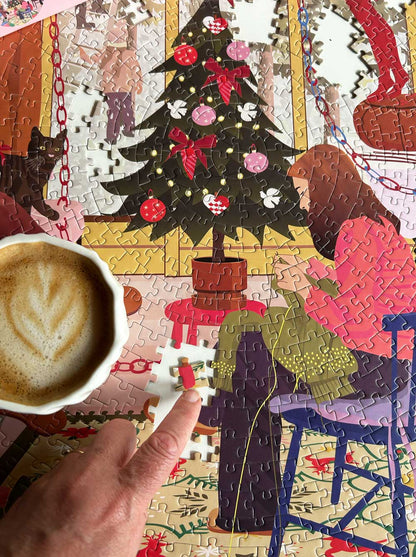 Round puzzle 1000 pieces Van Life | Vissevasse