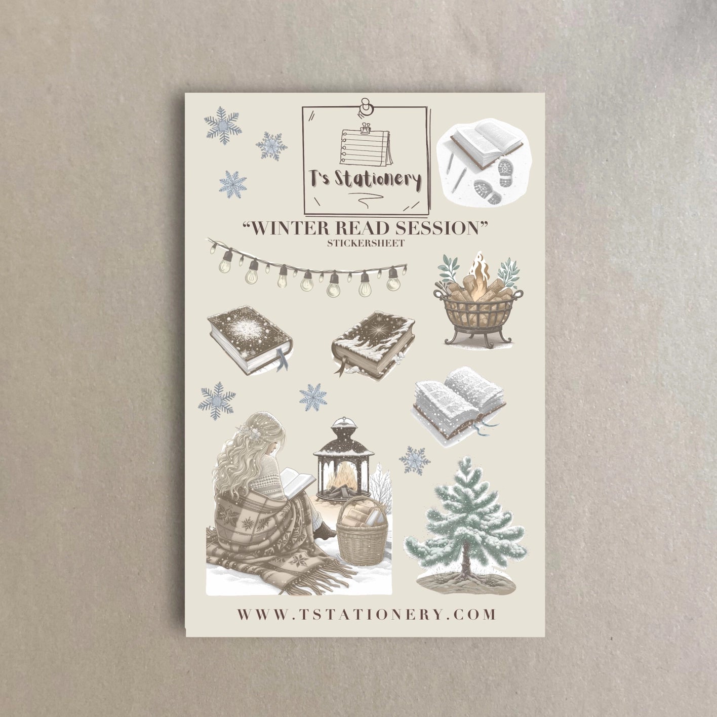 Sticker sheet Winter Lanterns | T's Stationery OUTLET
