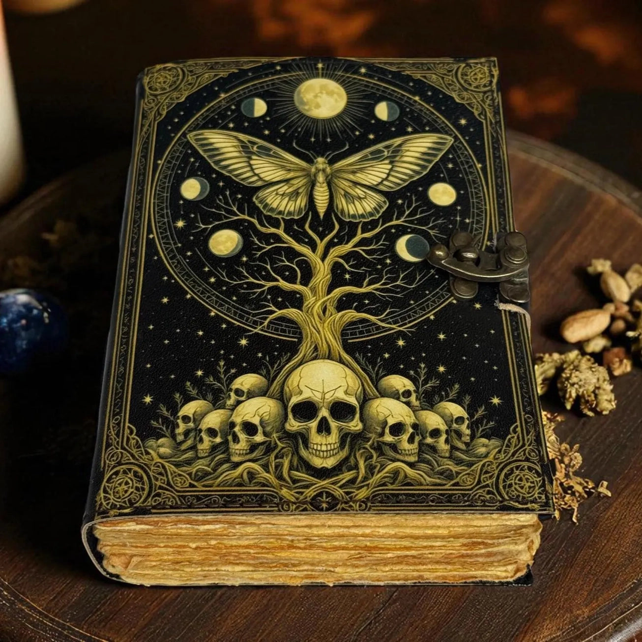 Vintage Leather Journal Notebook Leather Diary Butterfly | Craft Junky Store