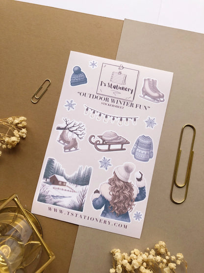 Sticker sheet Winter Lanterns | T's Stationery OUTLET