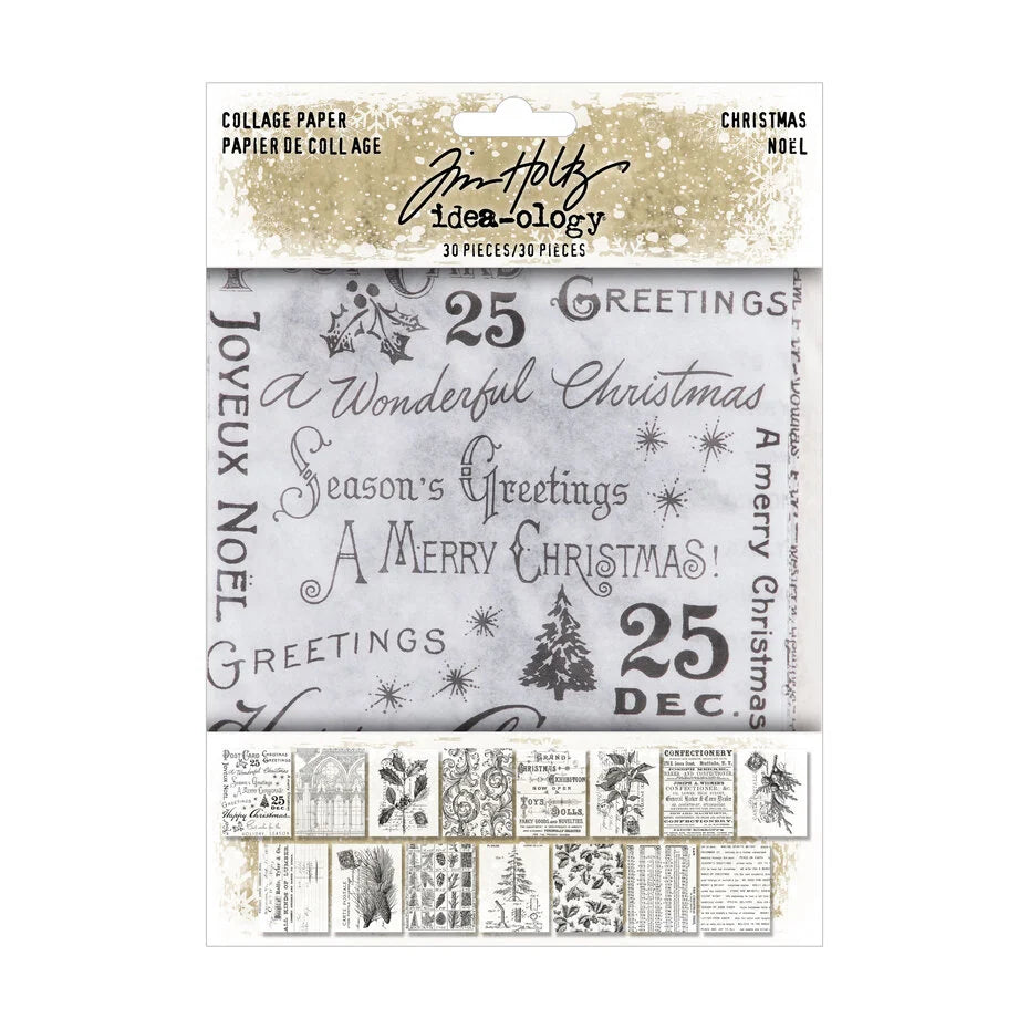 Paperisetti Christmas Collage Paper 12x15cm | Tim Holtz