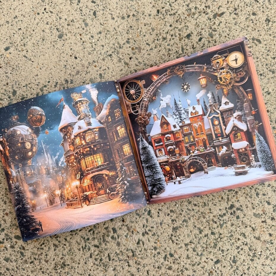 Askartelukirja Steampunk Winterfest 15x15 | IndigoBlu