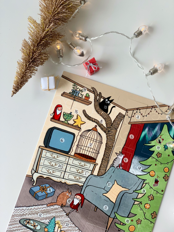 Mustakissan Joulukalenteri 2025 | Mustakissa Design