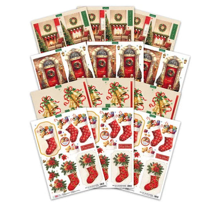 3D paperiaskarteluun Deck the Halls Die Cut Decoupage | Katy Sue Designs