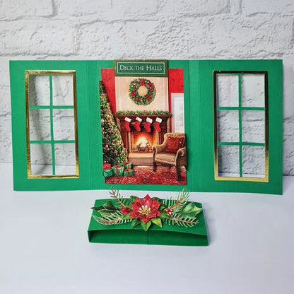 3D paperiaskarteluun Deck the Halls Die Cut Decoupage | Katy Sue Designs