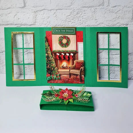 3D paperiaskarteluun Deck the Halls Die Cut Decoupage | Katy Sue Designs