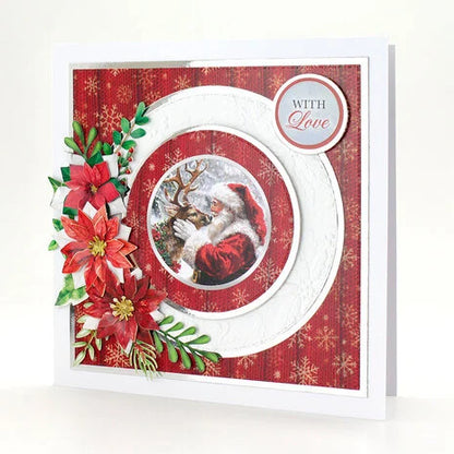 3D paperiaskarteluun Christmas Santa Die Cut Decoupage | Katy Sue Designs