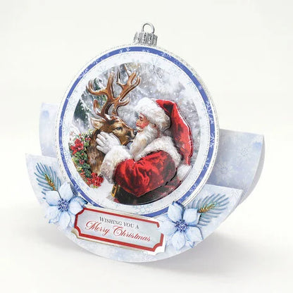 3D paperiaskarteluun Christmas Santa Die Cut Decoupage | Katy Sue Designs