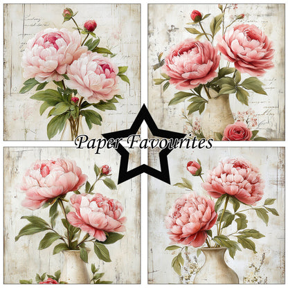 Paperikko Grunge Floral 15x15 | Paper Favourites