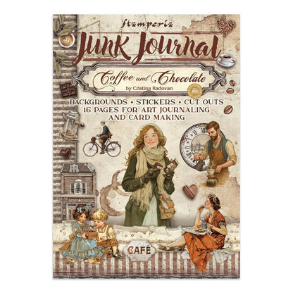 Junk Journal Leikekuvakirja Coffee and Chocolate A4 | Stamperia