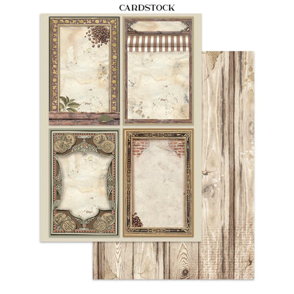 Junk Journal Leikekuvakirja Coffee and Chocolate A4 | Stamperia