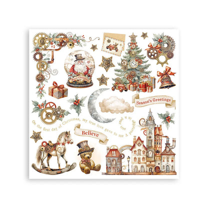 Raaputettavat siirtokuvat Gear up for Christmas | Stamperia