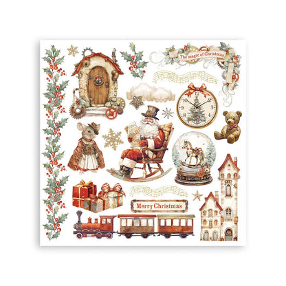 Raaputettavat siirtokuvat Gear up for Christmas | Stamperia