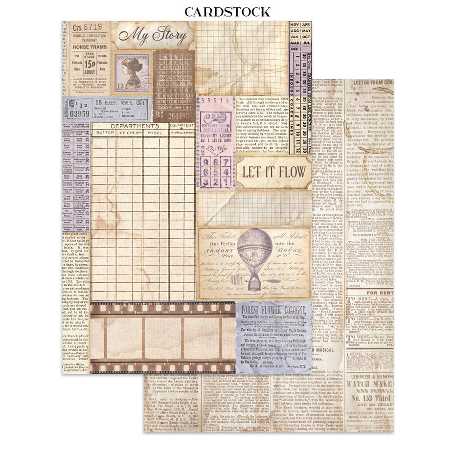 Askartelukirja Quiet Days A4 | Stamperia