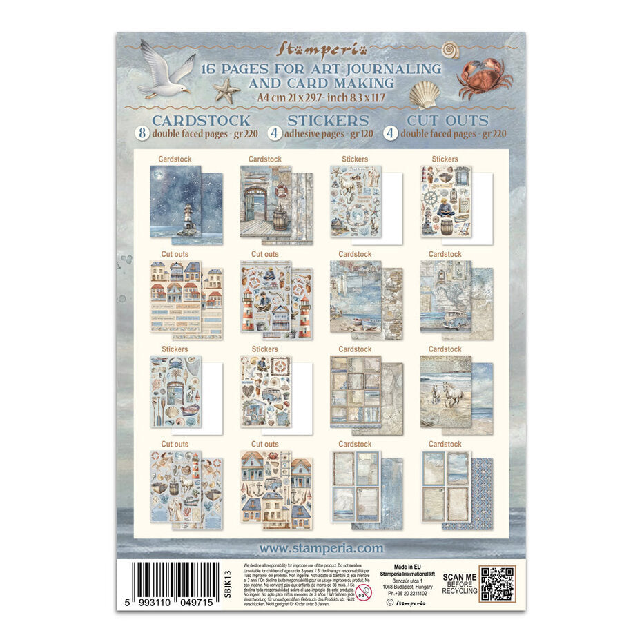 Askartelukirja Silent Sea A4 | Stamperia