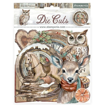 Die Cuts Paksut pahvileikkeet The Owl's House | Stamperia